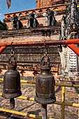 Chiang Mai - The Wat Chedi Luang. The massive chedi heavily damaged by an earthquake has been partially reconstructed apart from the spire since nobody can be sure what it looked like. 